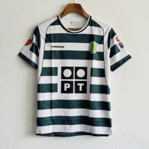 SPORTING 2001-02 HOME KIT C.RONALDO PREMIUM EMBROIDERY