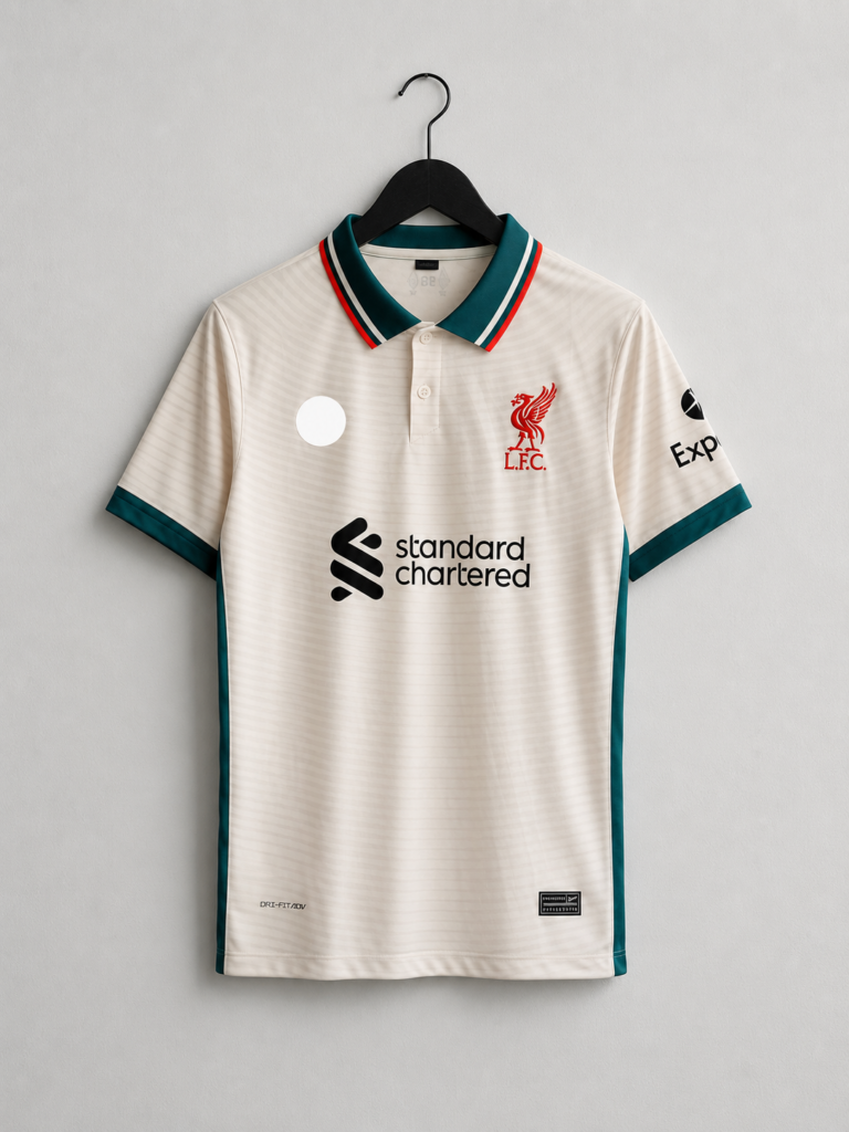 LIVERPOOL 2021/22 AWAY KIT MASTER QUALITY POLO EMBROIDERY