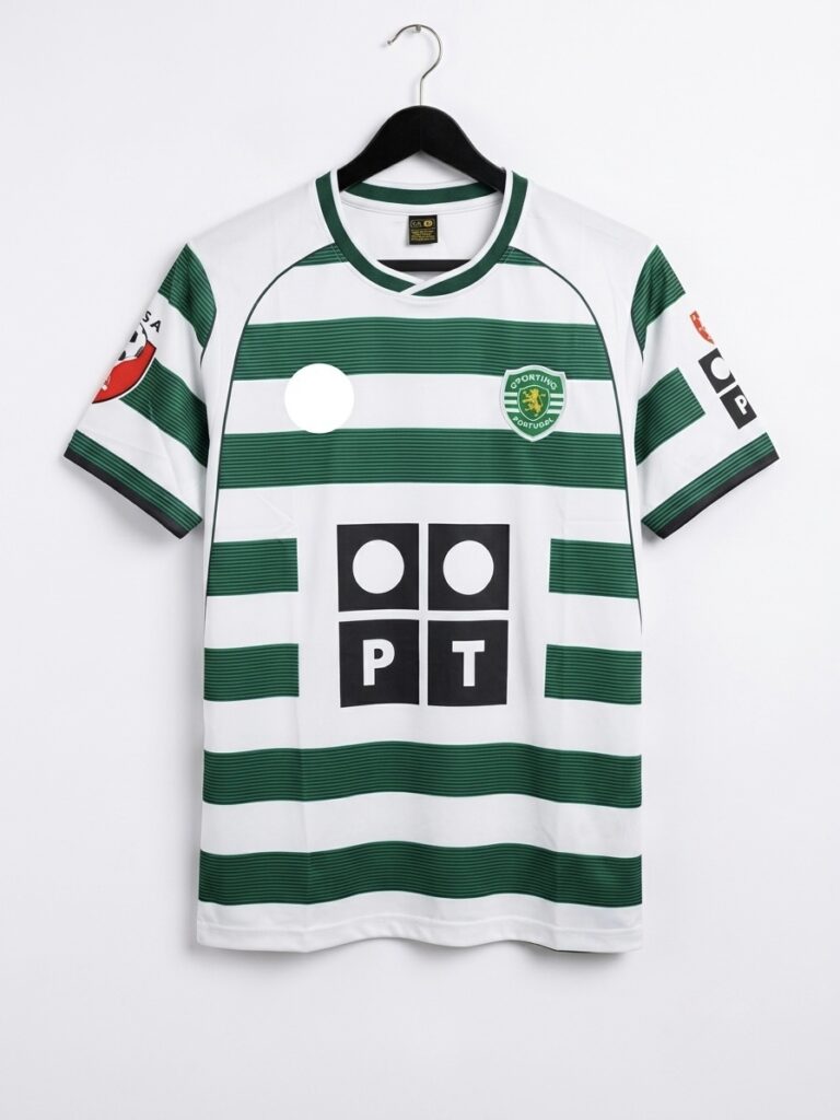 SPORTING 2002/03 HOME MASTER QUALITY EMBROIDERY